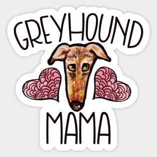 Greyhound Mama Sticker